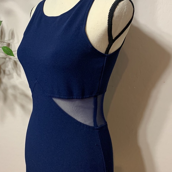 All That Jazz Navy Blue Dress Size M - Picture 3 of 3